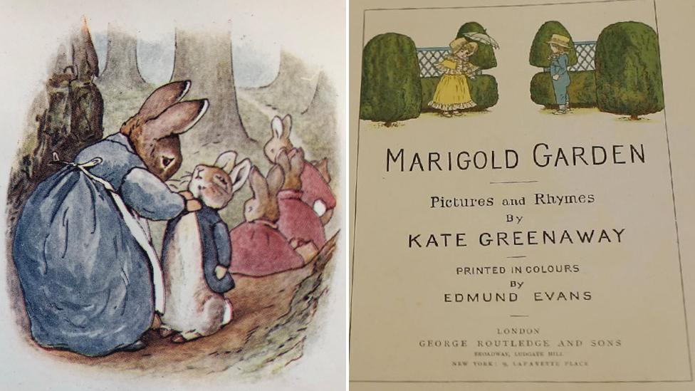 Peter Rabbit and Kate Greenaway interiors