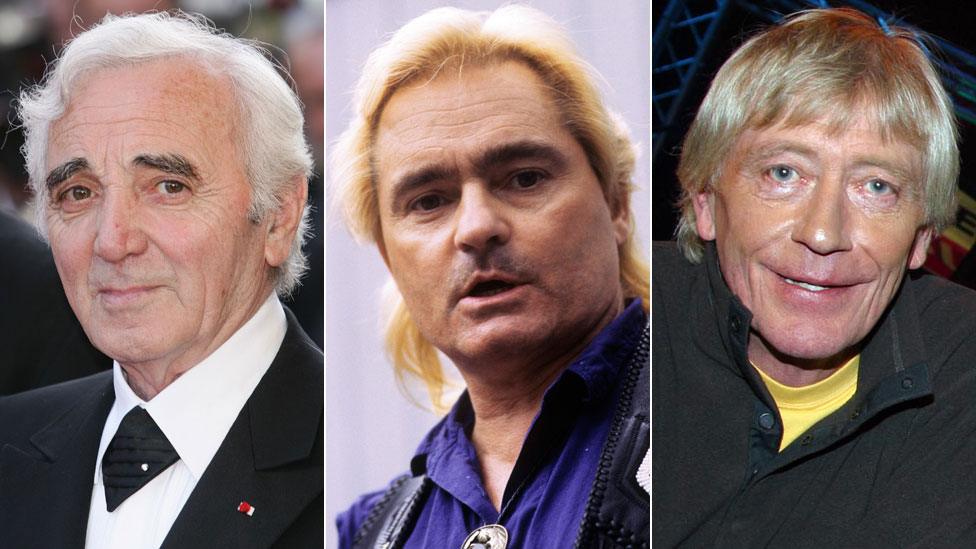 Charles Aznavour, Marty Balin and Geoffrey Hayes