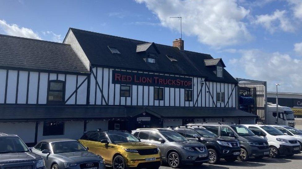 Exterior of Red Lion Truck Stop