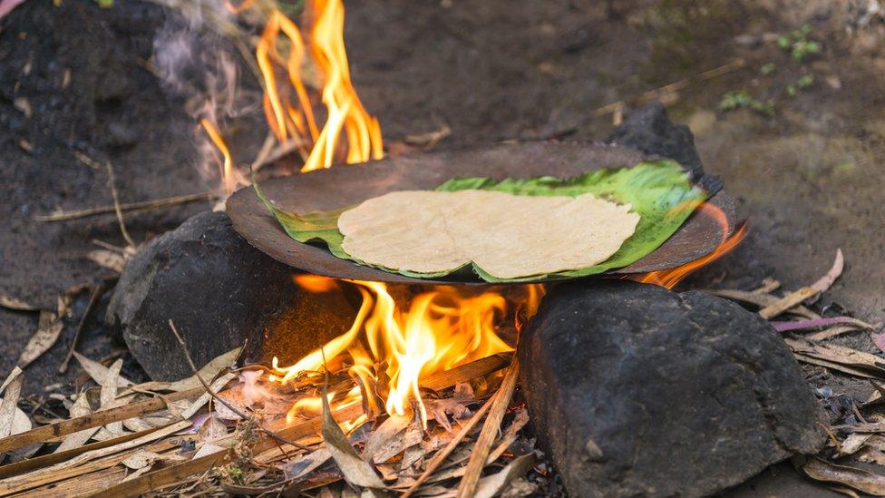 Cooking over an open fire in Ethiopia