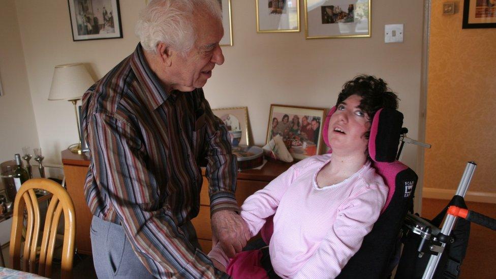 Josephine with her grandfather