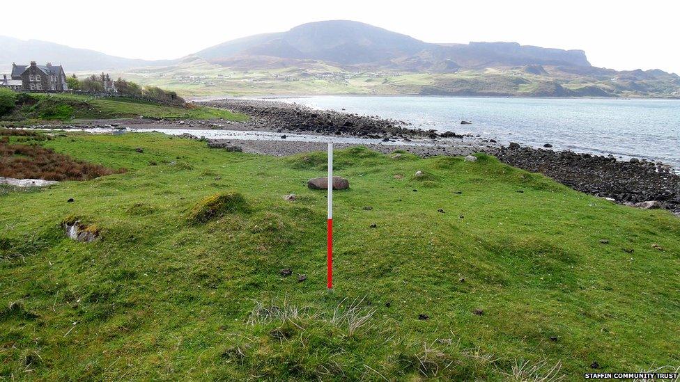 Site at Staffin in Skye