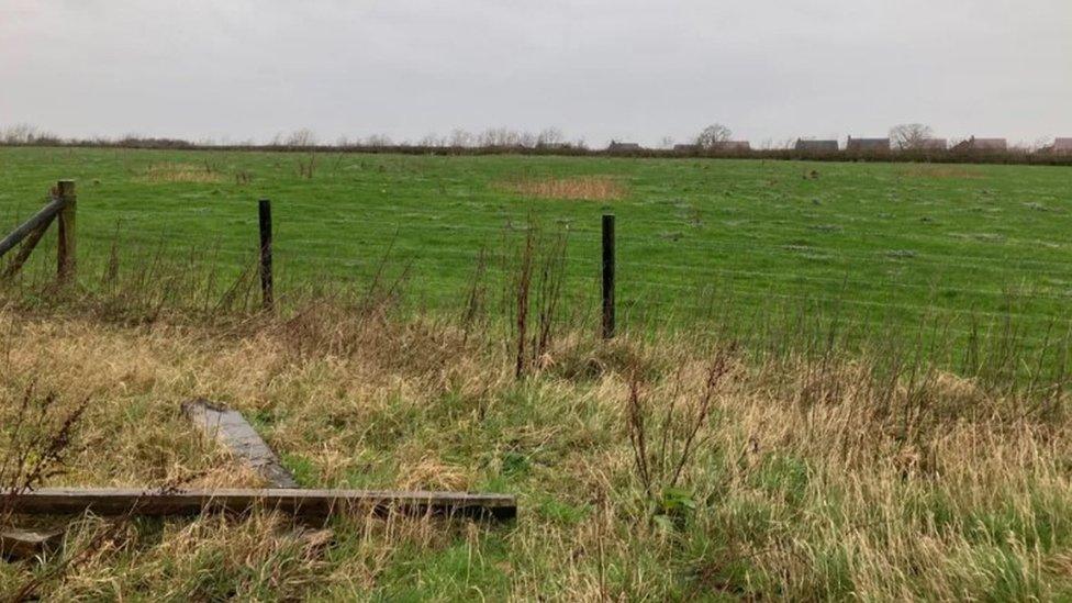 Farm land near Moulton