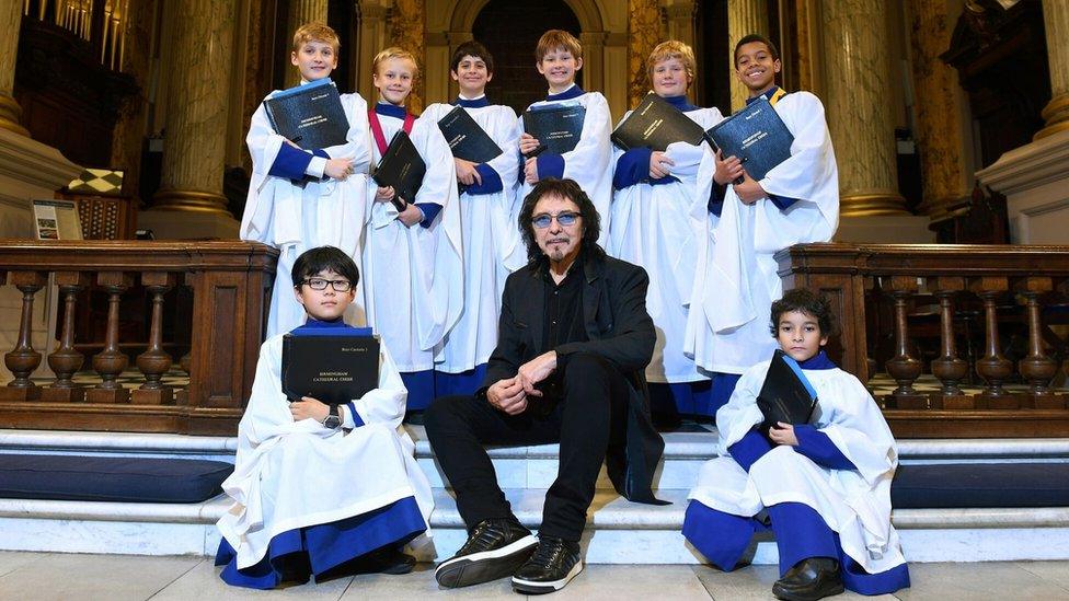 Tony Iommi and the choir