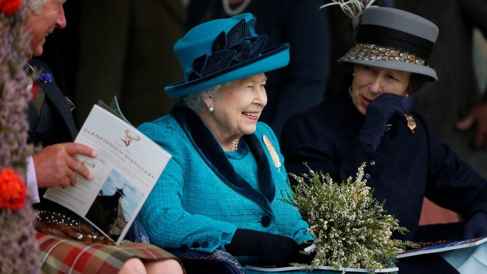 (L to r) Duke of Rothesay with the Queen and Princess Royal