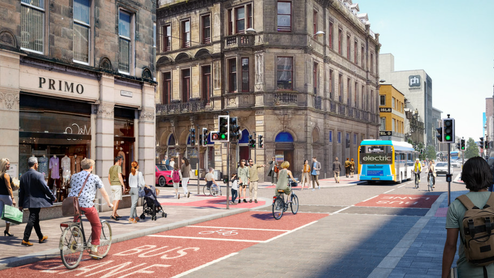 Artist's impression of street redesign