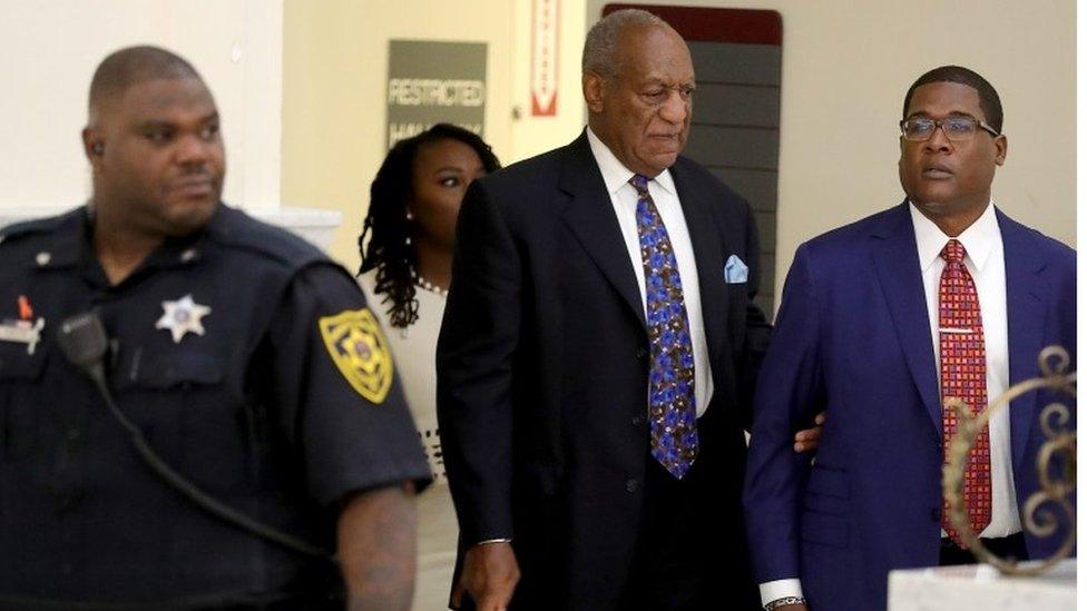 Entertainer Bill Cosby arrives for sentencing at court in Pennsylvania on a sex assault conviction, 24 September 2018