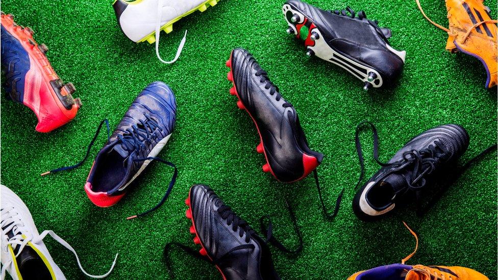 Second-hand footy boots