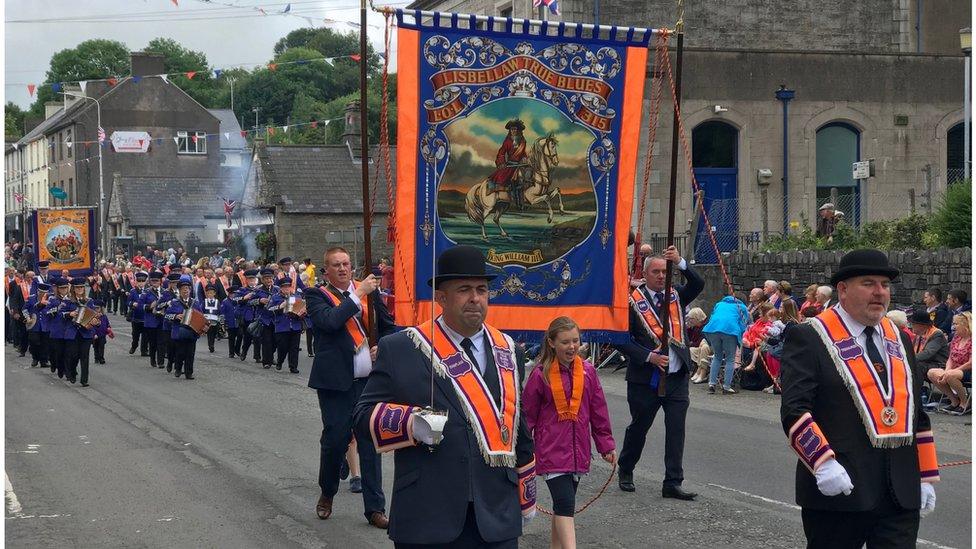 Parade in Lisnaskea