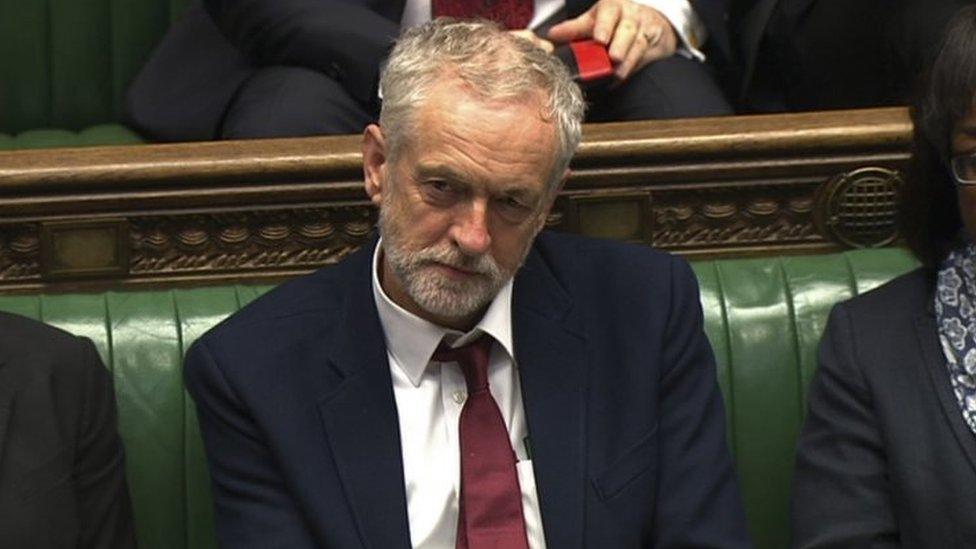 Jeremy Corbyn in the Commons