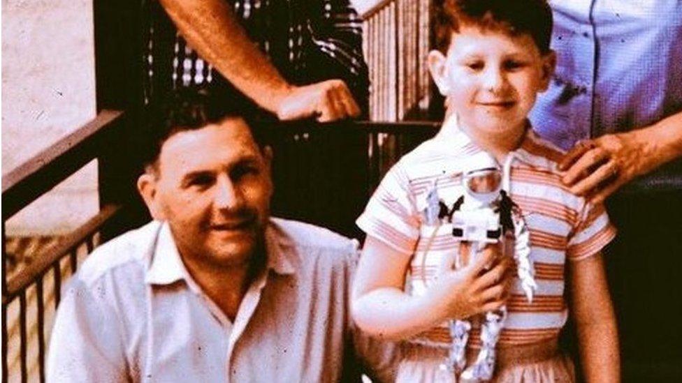 Dave Edwards (right) with his father Bill