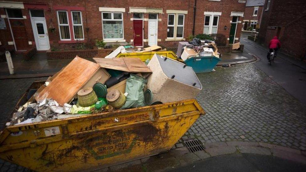 Flooding clean-up in Carlisle