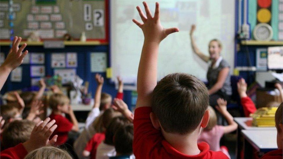 Generic picture of primary school pupils in a classroom