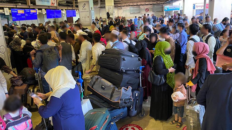 Kabul airport, 15 August 2021