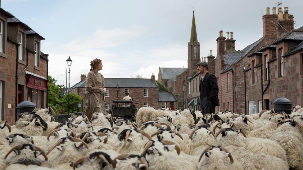 Agyness Deyn and Kevin Guthrie in Fettercairn
