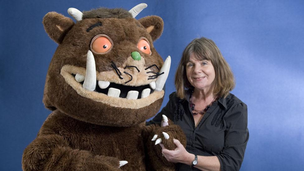 Julia Donaldson with 'The Gruffalo' in 2010