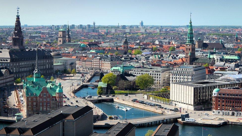 A view over Copenhagen