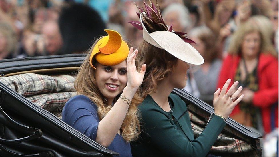 Princesses Beatrice and Eugenie