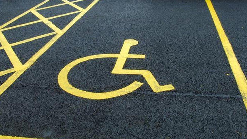 Disabled parking space