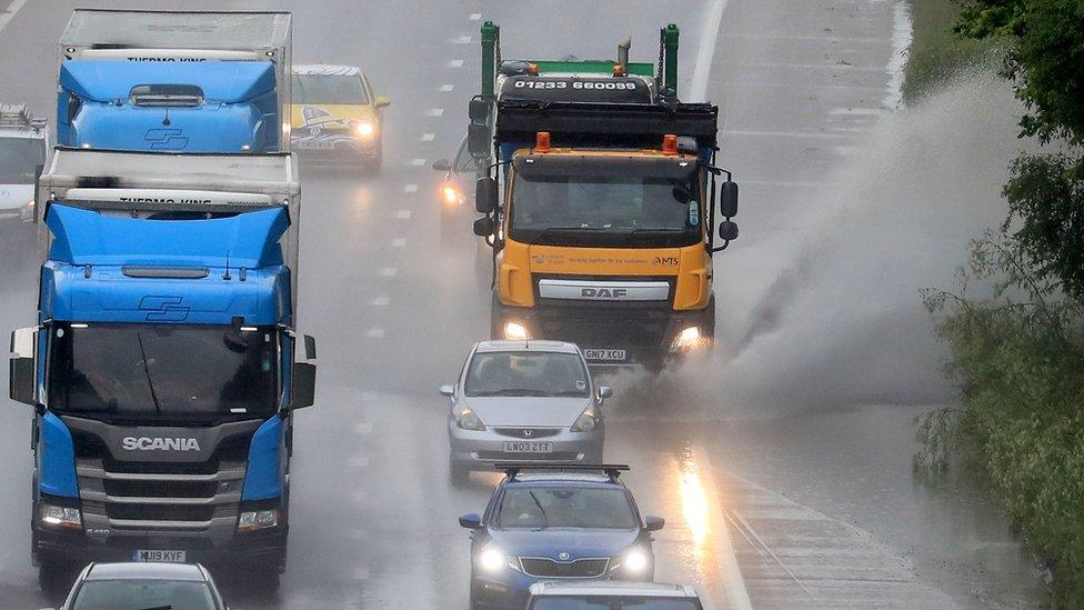 Lorries in Kent