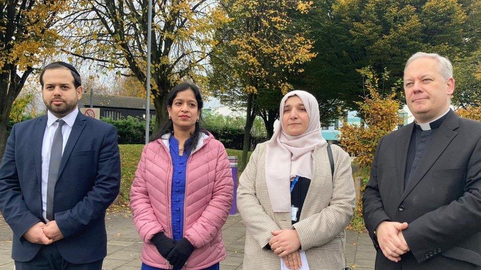 Rabbbi Avinoam Czitron, Priyanka Mohta, Leyla Mashjari and Rev Crispin Pailing