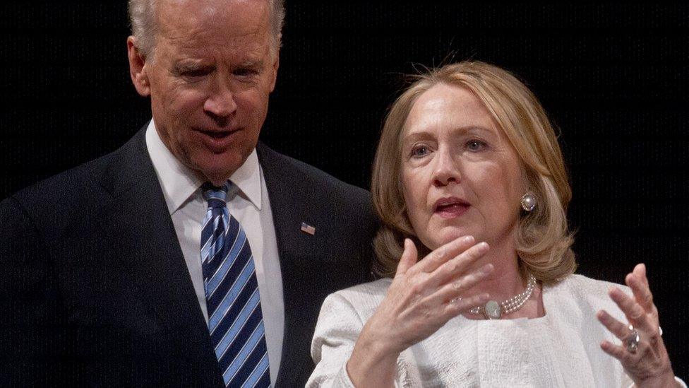 Biden and Hillary Clinton in 2013