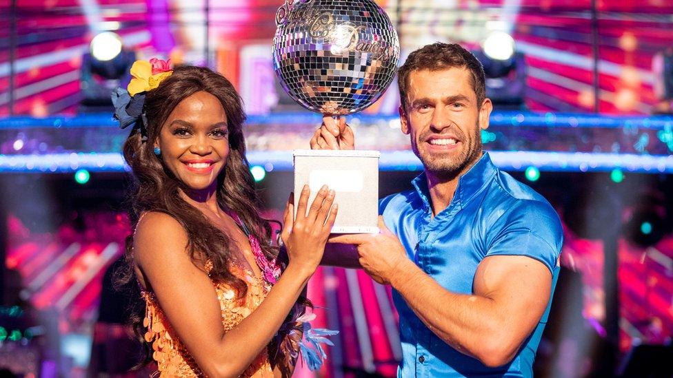 Oti-and-Kelvin-winning-Strictly-Come-Dancing