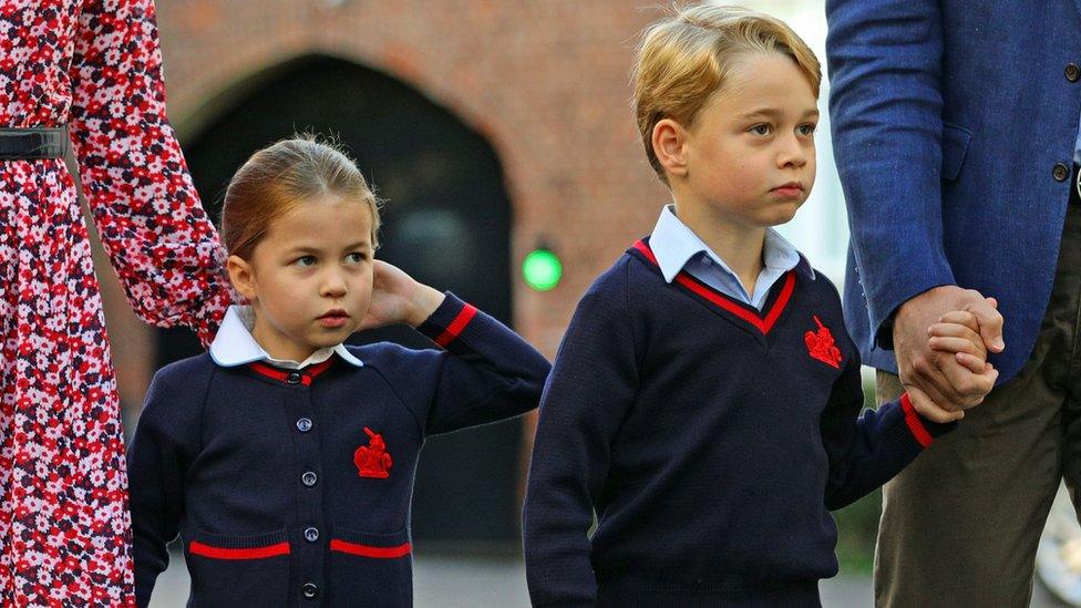 Princess Charlotte and Prince George