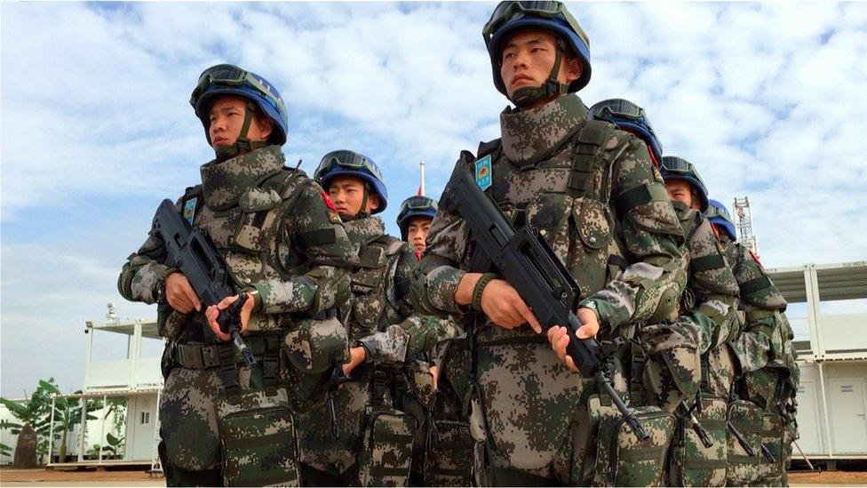 Chinese peacekeepers in South Sudan