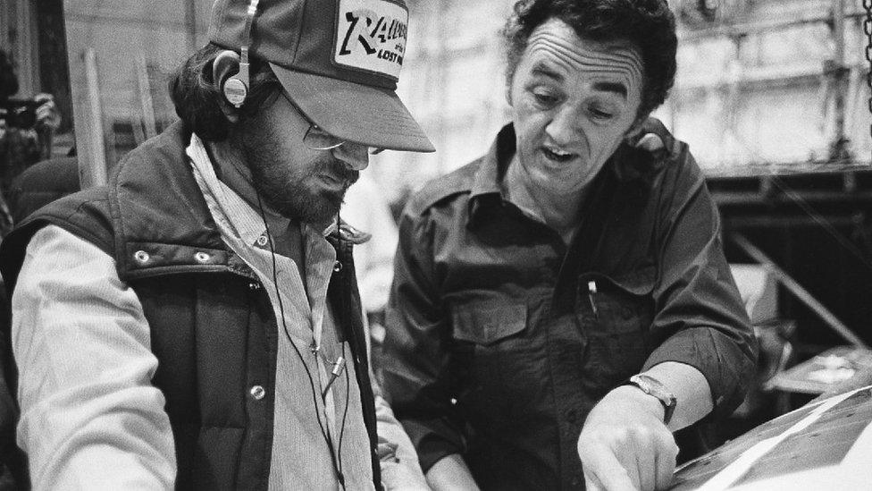 Norman Reynolds and Steven Spielberg