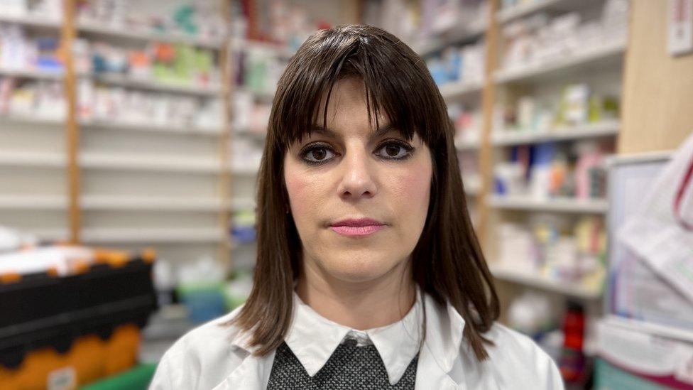 Locum pharmacist Sandra Hernandez Lopez