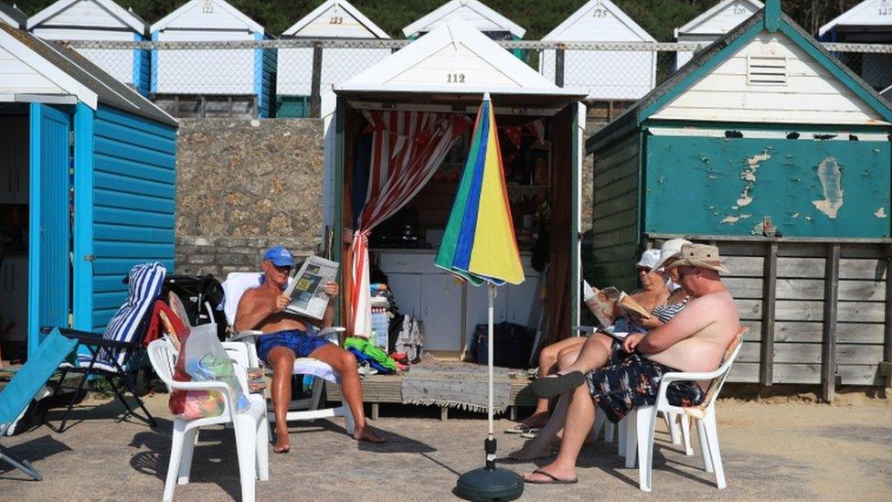 People on Bournemouth Beach