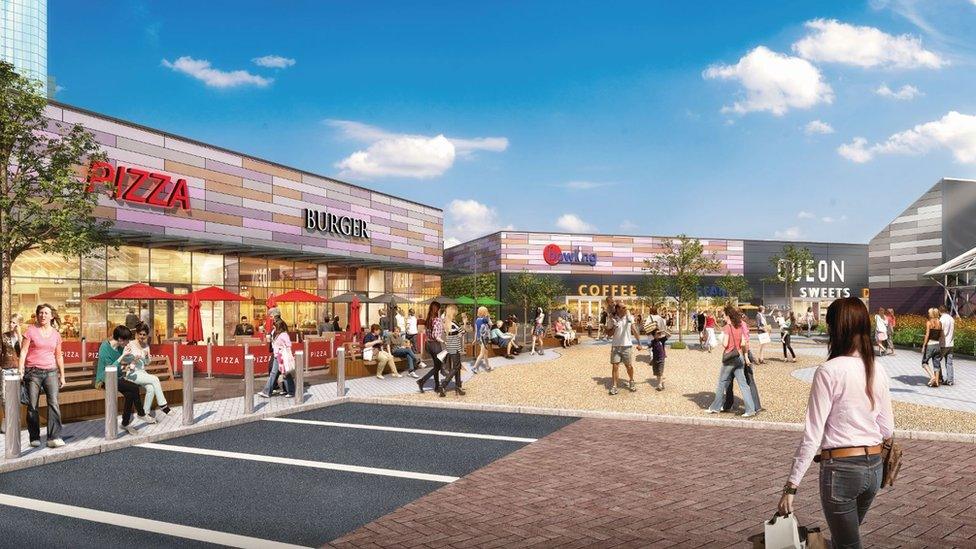 Artist's impression of the new-look Parc Tawe