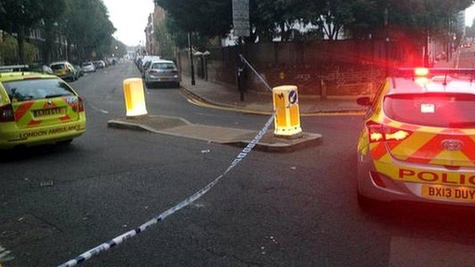 Scene of the shooting on Shepperton Road