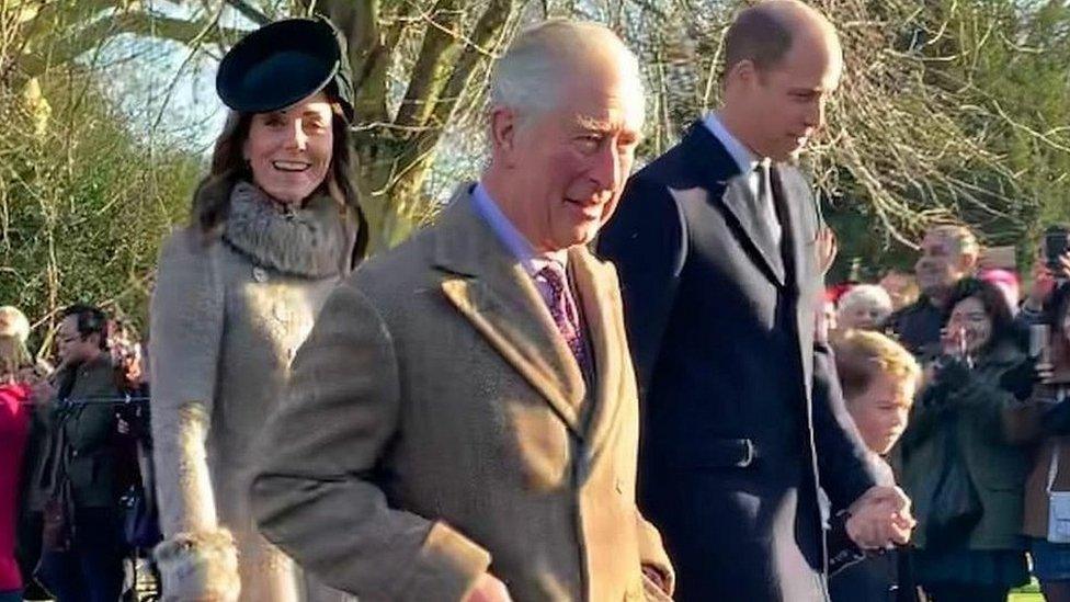 Duchess of Cambridge, Prince Charles, Prince William and Prince George