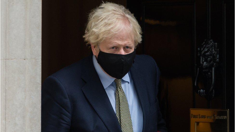 Boris Johnson Leaving the House of Commons.