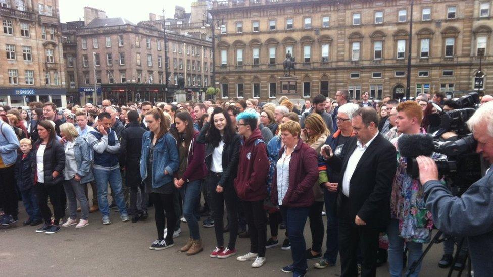 Vigil in George Square