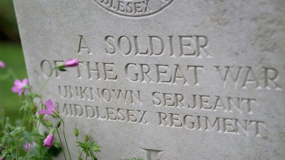 War grave at Thiepval