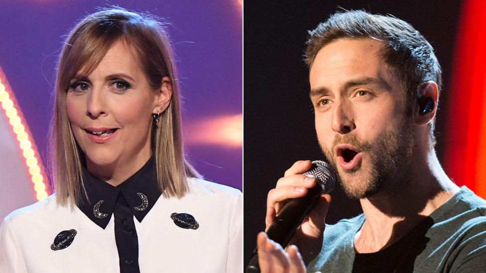 Mel Giedroyc and Mans Zelmerlow