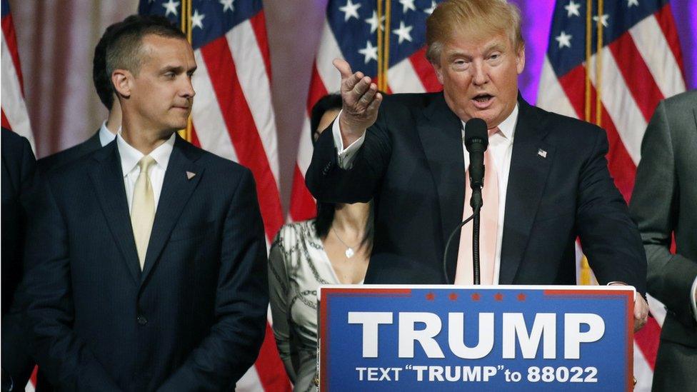 Corey Lewandowski, Donald Trump