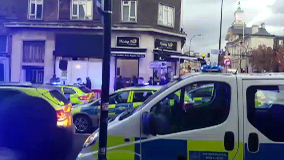 Aftermath of police attack
