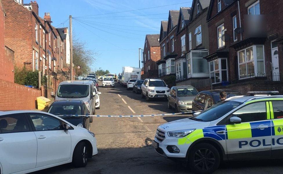 Police vehicle in Bransby Street