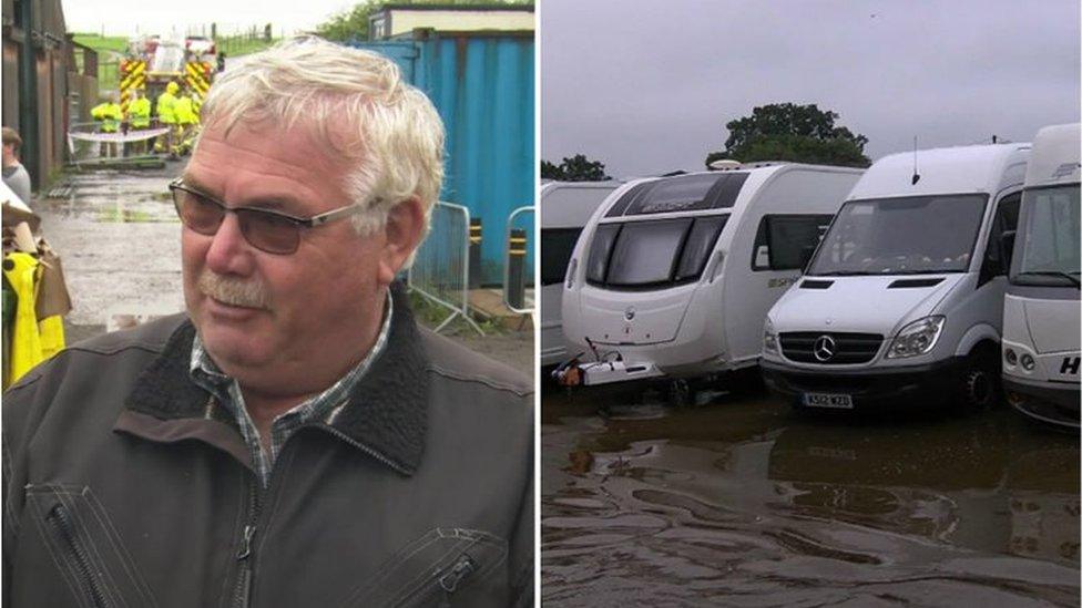 Rob Lomas and caravan park in Congleton