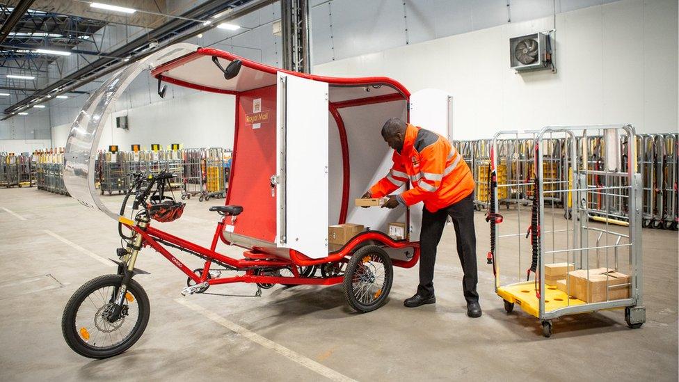 Electric trikes are being introduced by the Royal Mail