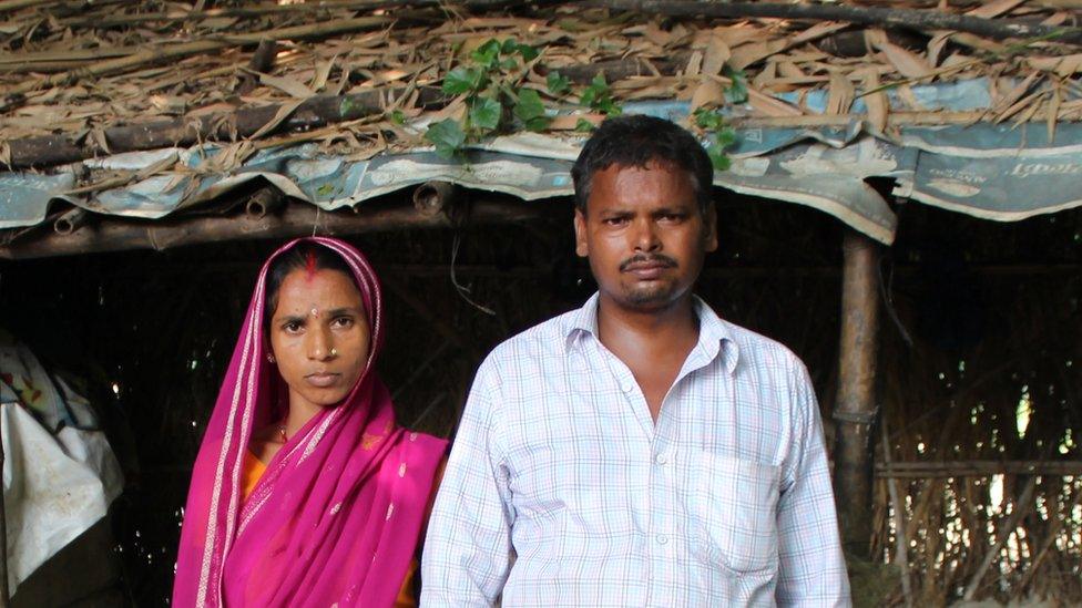 Balram Mahato and his wife