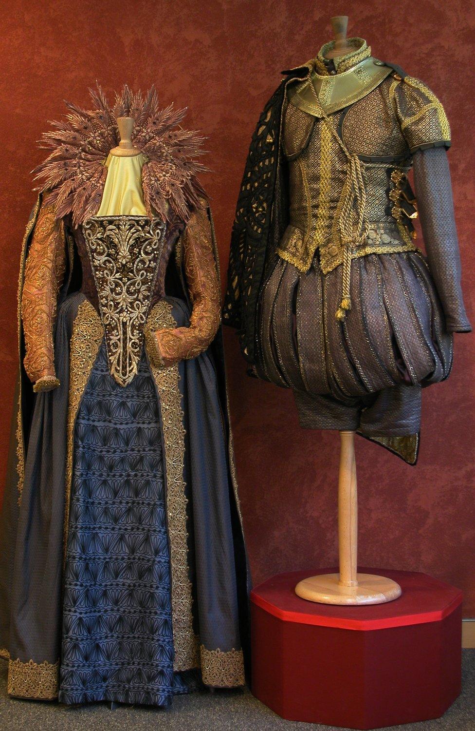 Costumes at Angels exhibition