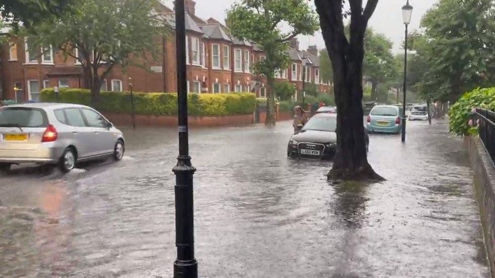 Flooding in North Kensington