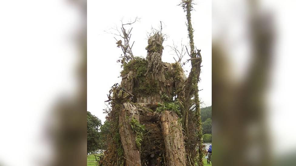 Sculpture from the Green Man festival