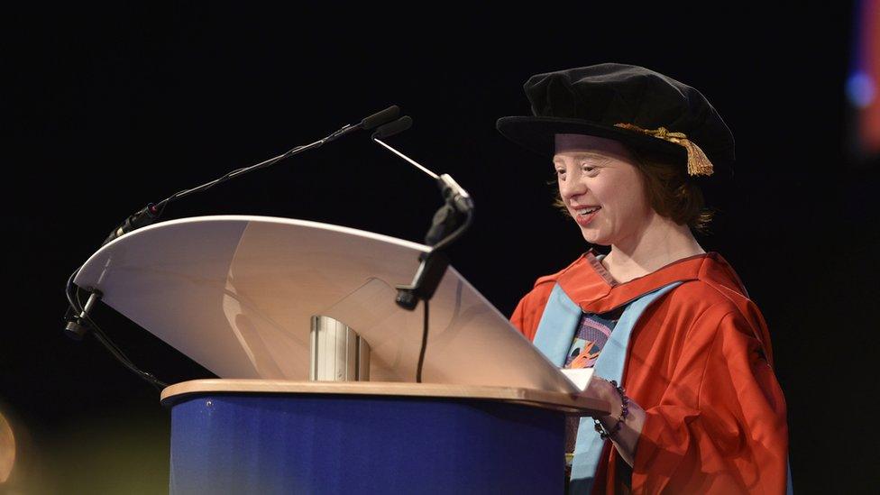 Sarah Gordy MBE at Buckingham Palace