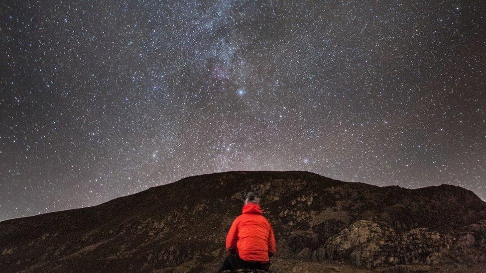 Lee Evans sent this stunning image of Snowdonia at night for our picture of the day.